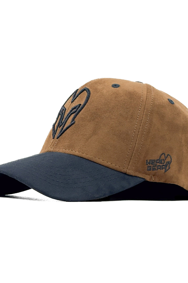 HEAD GEAR BROWN REDEFINED SUEDE CAP