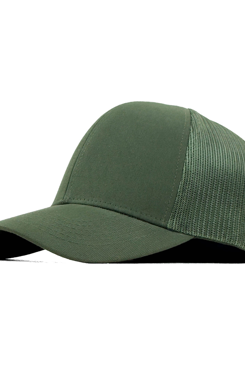 HEAD GEAR SOLID GREEN TRUCKER CAP