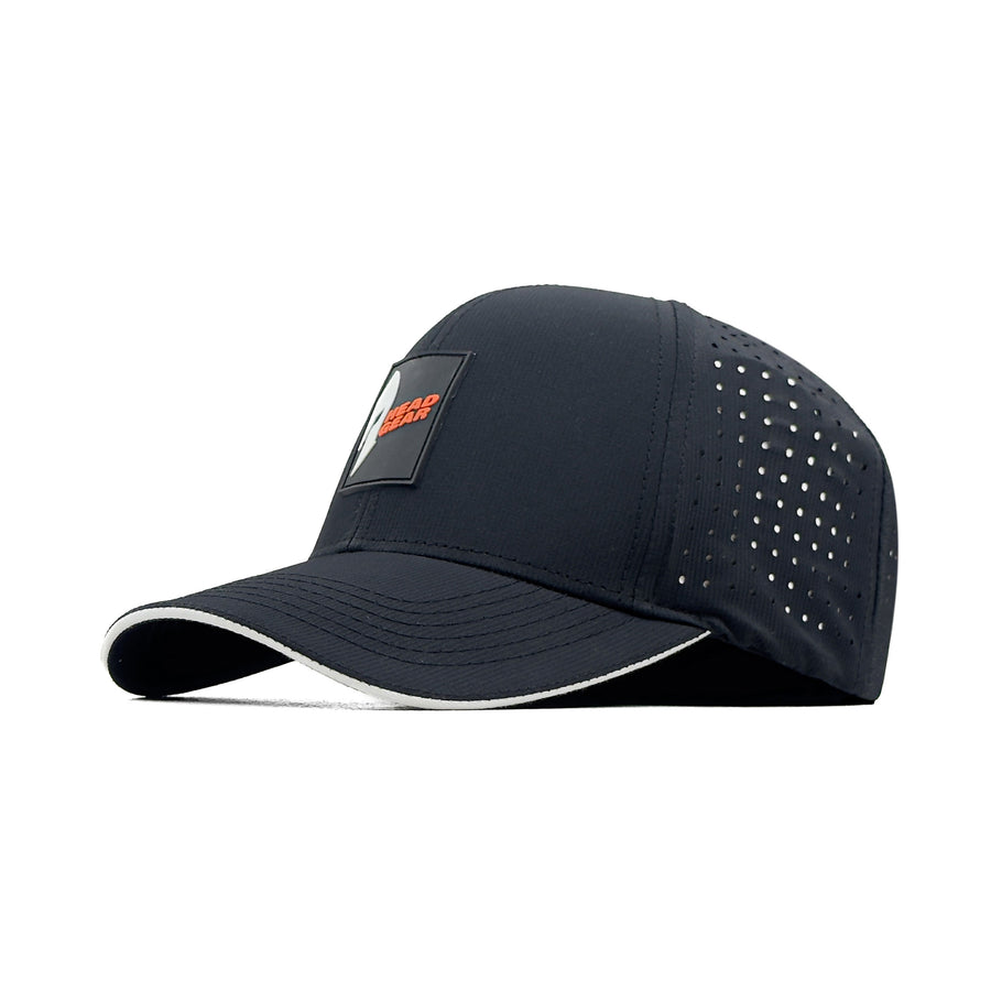 HEAD GEAR BLACK ACTI FLEX STRIKE SANDWICH CAP