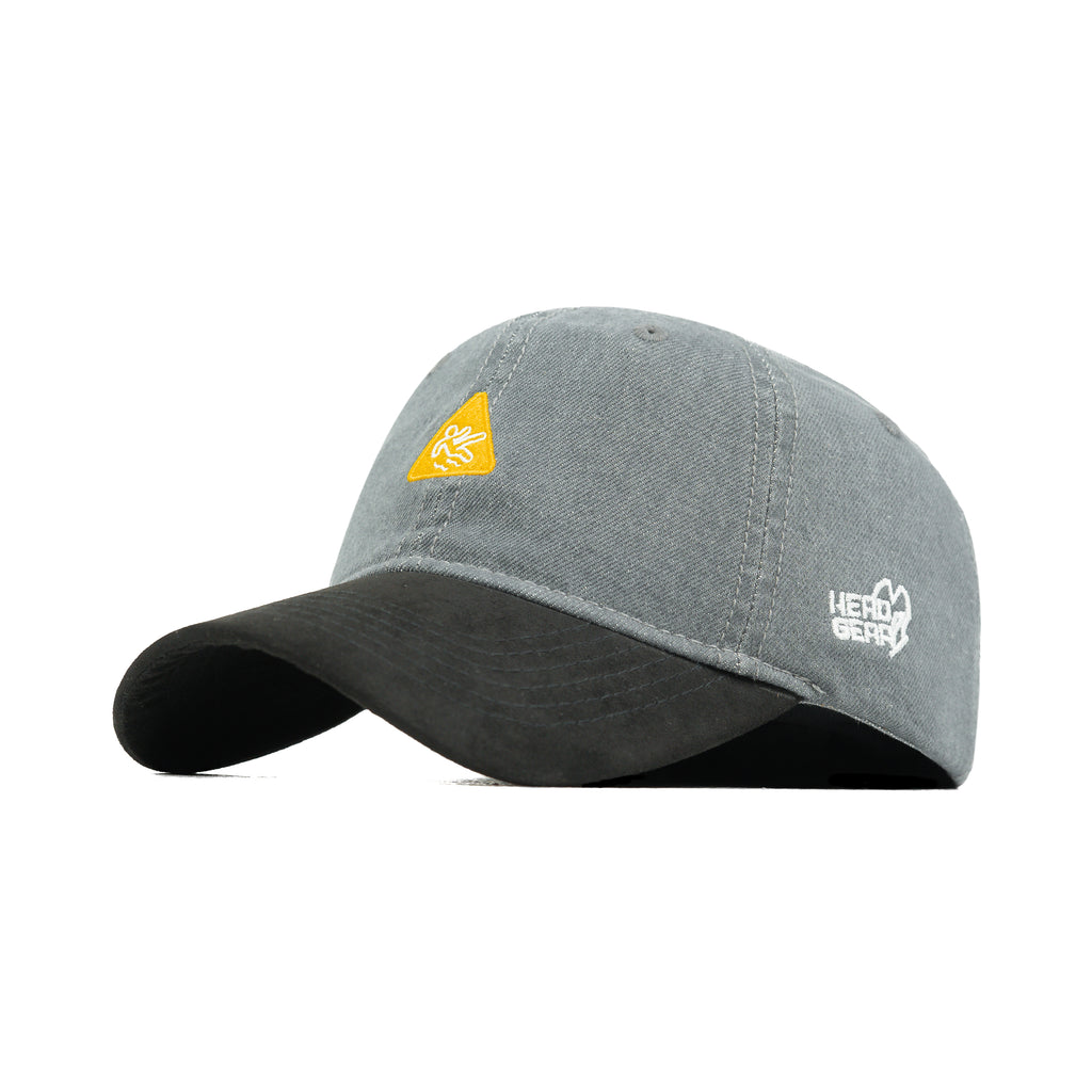 HEAD GEAR CAUTION WASHED DENIM CAP