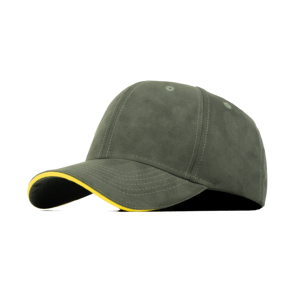 HEAD GEAR ELEGANTE ZERO GREEN SANDWICH YELLOW CAP (NO LOGO)