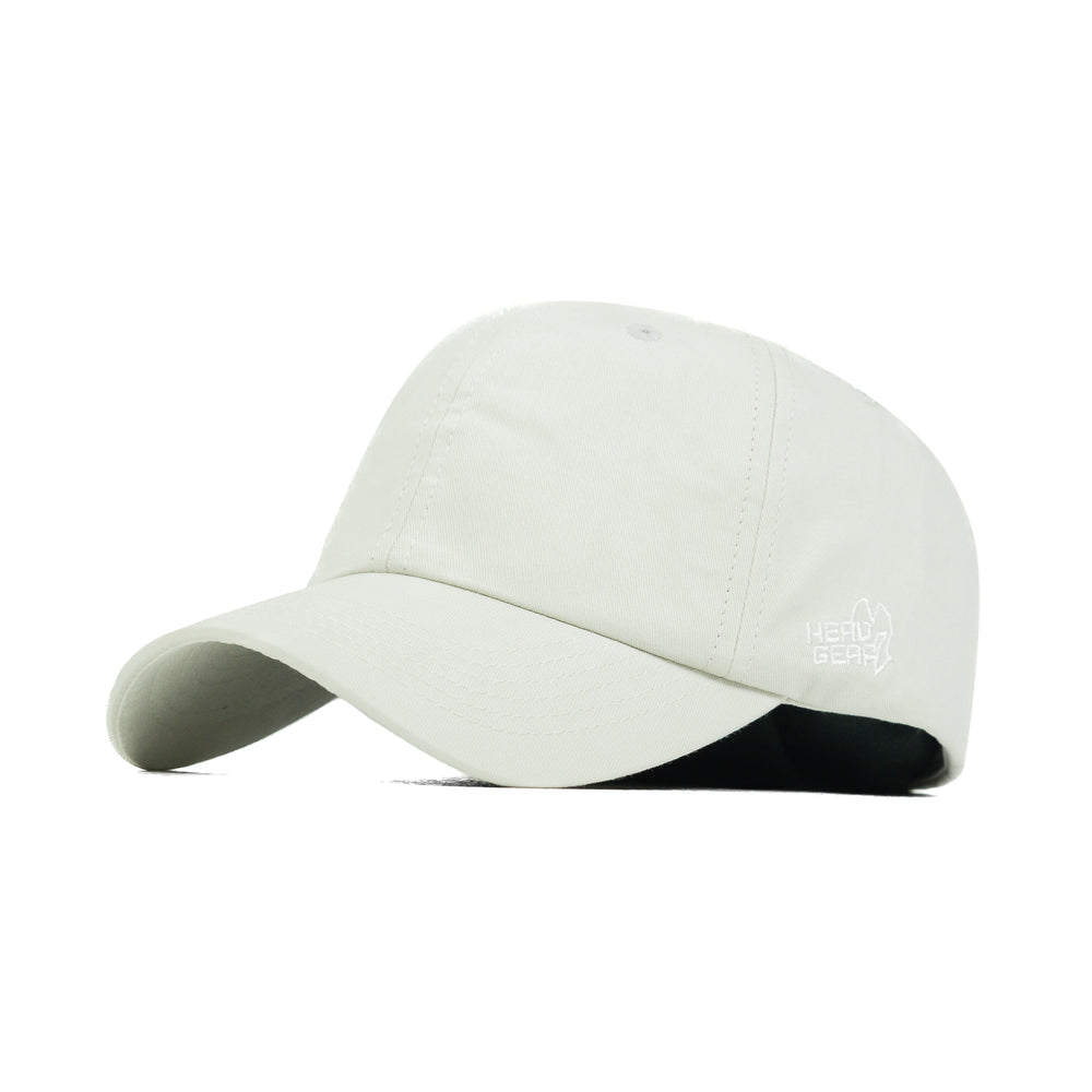 HEAD GEAR SOLID LIGHT GREY WHITE CAP