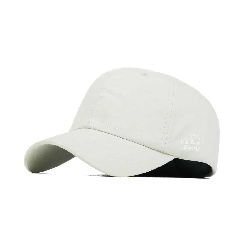 HEAD GEAR SOLID LIGHT GREY WHITE CAP