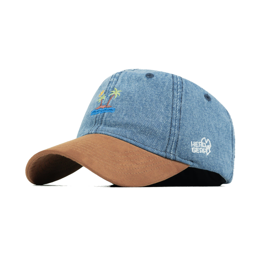 HEAD GEAR COCONUT TREE DENIM CAP