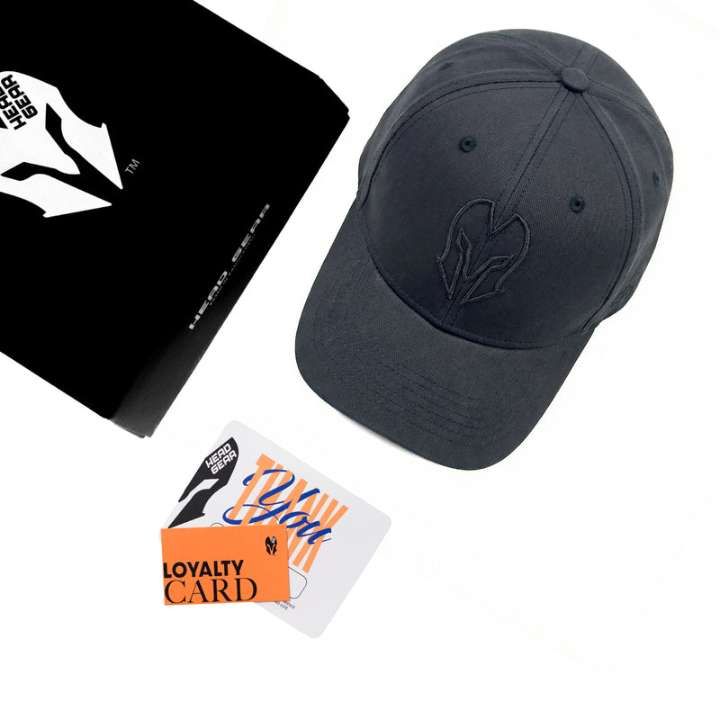 HEAD GEAR BLACK SUPER TWILL CAP
