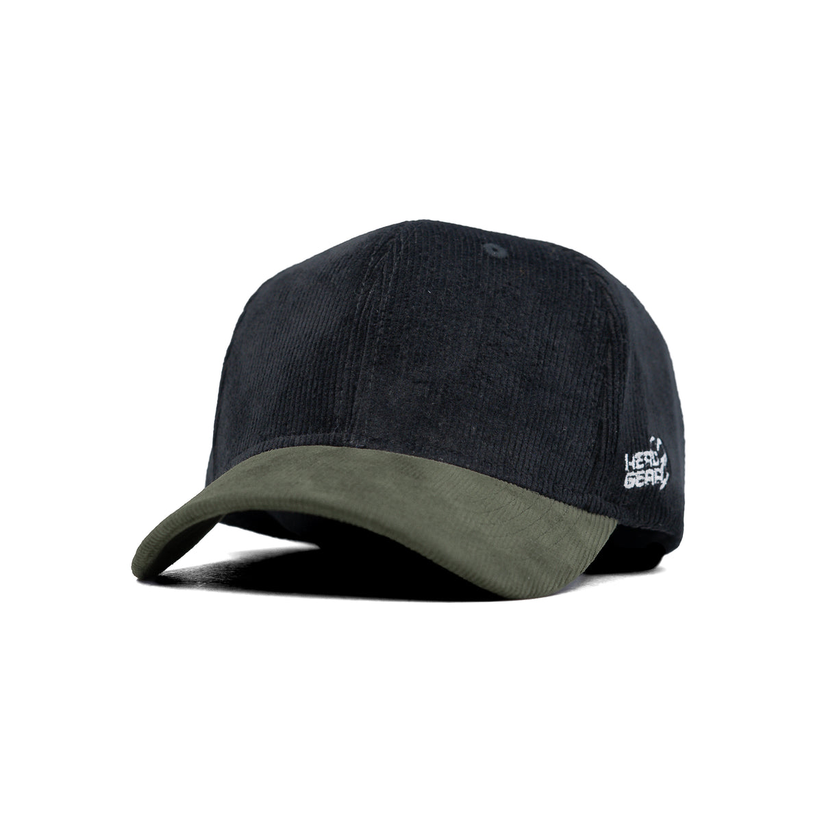 HEAD GEAR BLACK OLIVE DUAL TONE CORD CAP