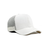 HEAD GEAR SOLID WHITE TRUCKER CAP
