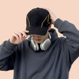HEAD GEAR HYPER LINE BLACK CAP