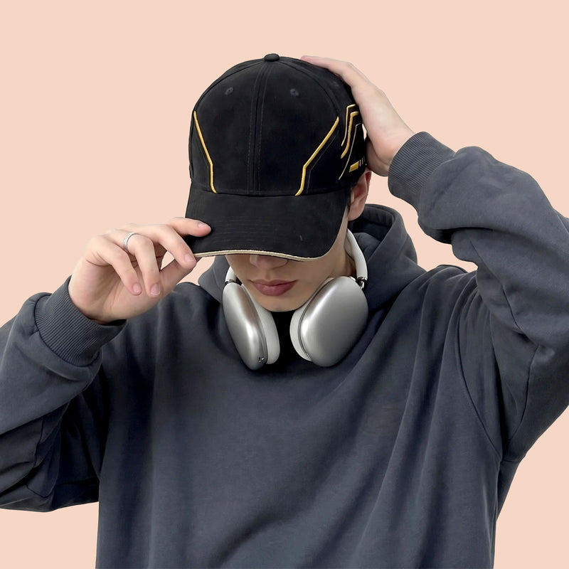 HEAD GEAR HYPER LINE BLACK CAP