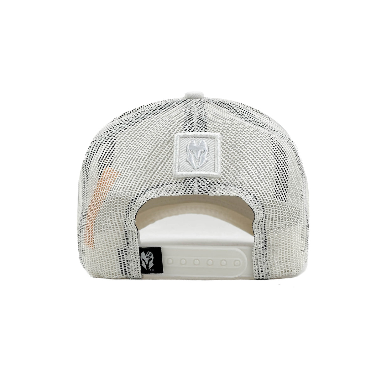 HEAD GEAR SOLID WHITE TRUCKER CAP