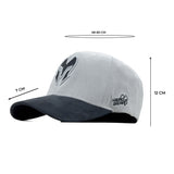 HEAD GEAR LIGHT GREY AND BLACK REDEFINED SUEDE CAP