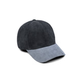 HEAD GEAR BLACK CHARCOAL GREY DUAL TONE CORD CAP