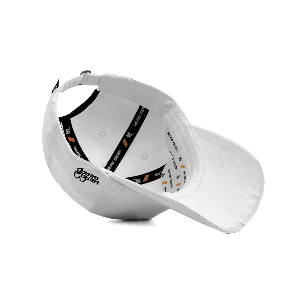 HEAD GEAR SOLID WHITE SUEDE CAP