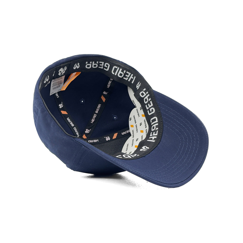 HEAD GEAR SOLID NAVY BLUE FITTED CAP