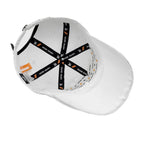 HEAD GEAR SOLID WHITE SUEDE CAP