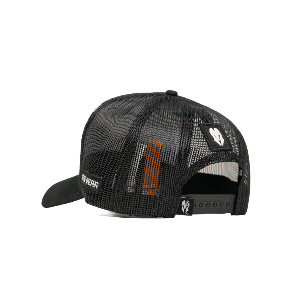 HEAD GEAR PIRATE SKULL TRUCKER CAP