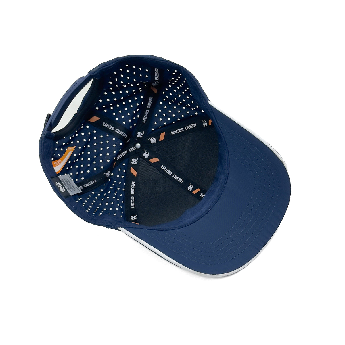 HEAD GEAR NAVY BLUE ACTI FLEX SIGNATURE SANDWICH CAP