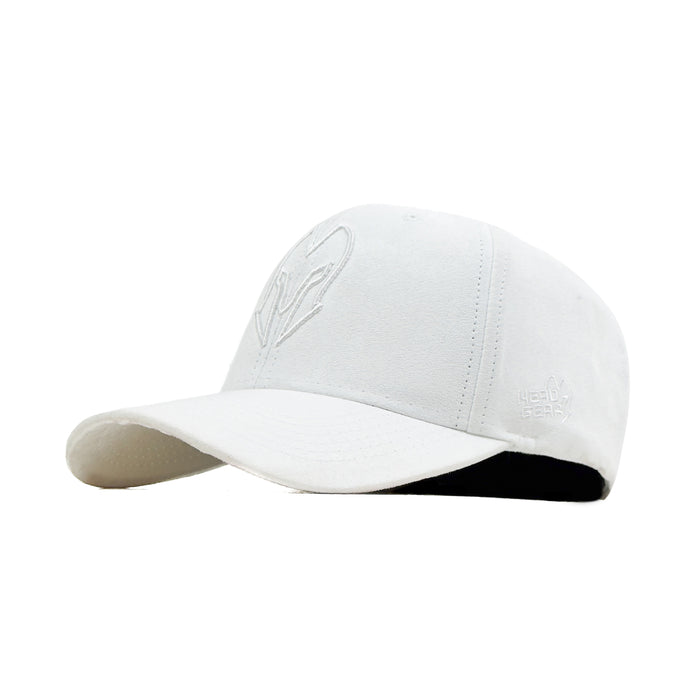 HEAD GEAR WHITE SUPER SUEDE CAP