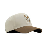 HEAD GEAR OFF-WHITE AND BROWN REDEFINED TWILL CAP