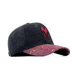 HEAD GEAR BLACK WITH PRINTED RED REDEFINED SUEDE CAP