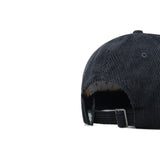 HEAD GEAR BLACK CHARCOAL GREY DUAL TONE CORD CAP