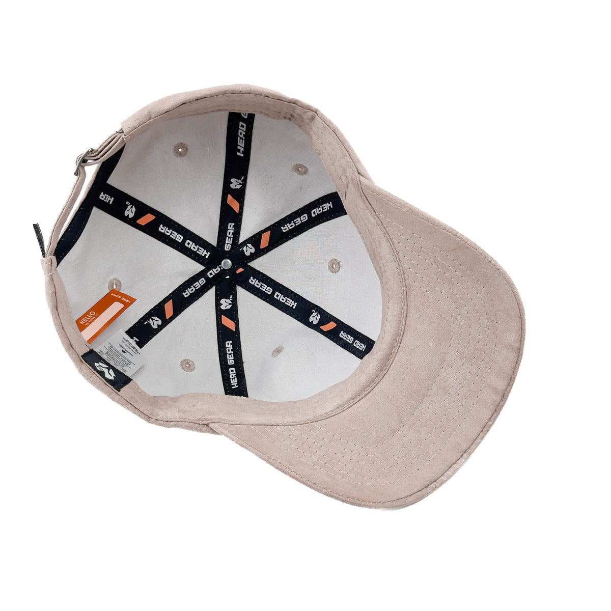 HEAD GEAR SOLID SOFT PEACH SUEDE CAP