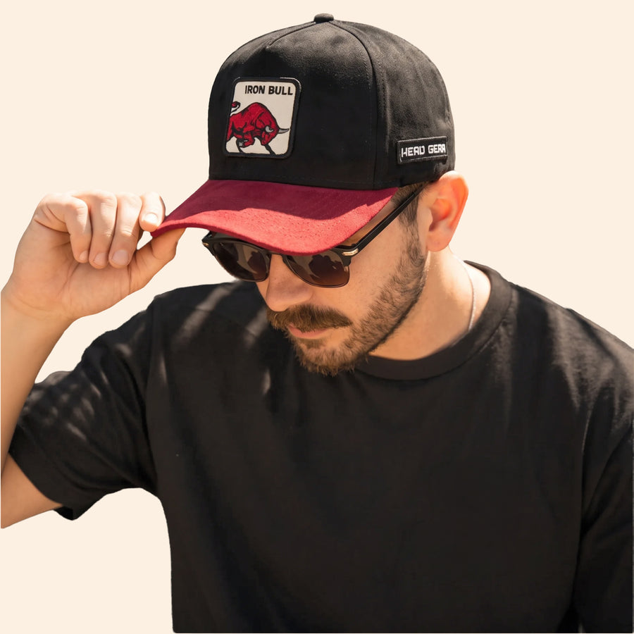 HEAD GEAR IRON BULL 3D PATCH PREMIUM HIGH CROWN CAP