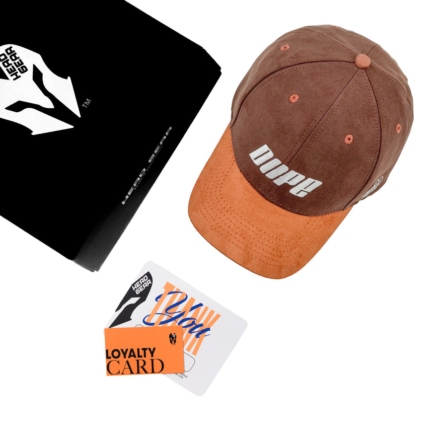 HEAD GEAR DOPE BROWN AND ORANGE CAP