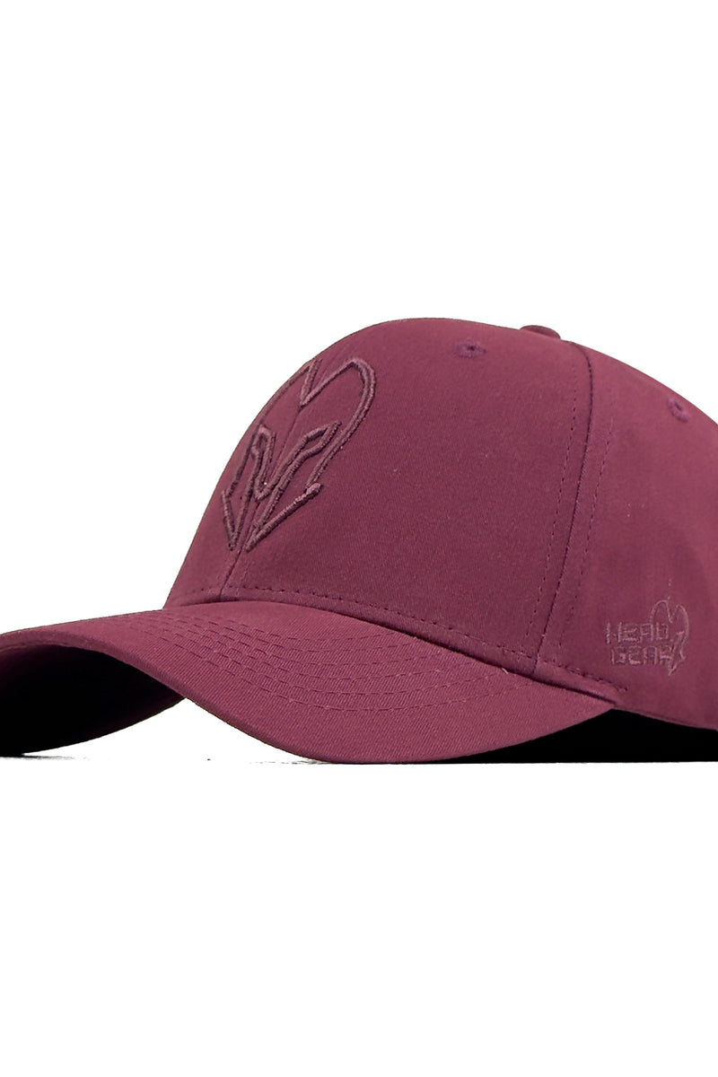 HEAD GEAR MAROON SUPER TWILL CAP