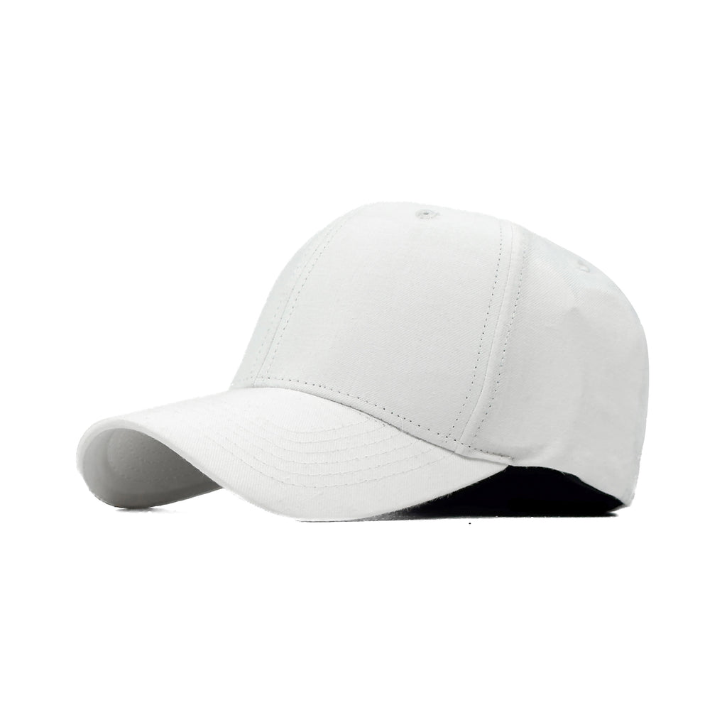 HEAD GEAR SOLID WHITE FITTED CAP