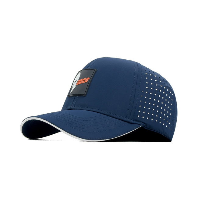 HEAD GEAR NAVY BLUE ACTI FLEX STRIKE SANDWICH CAP