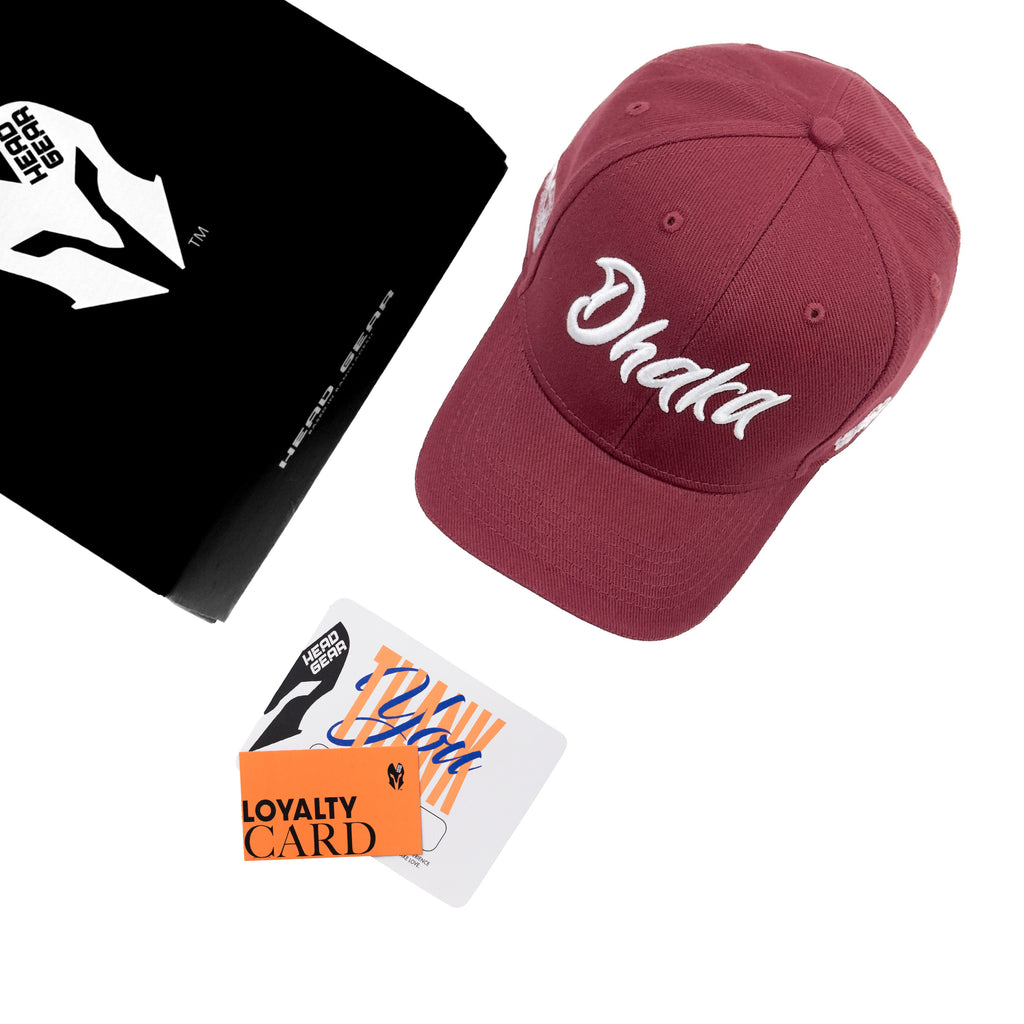 HEAD GEAR DHAKA MAROON SANDWICH CAP
