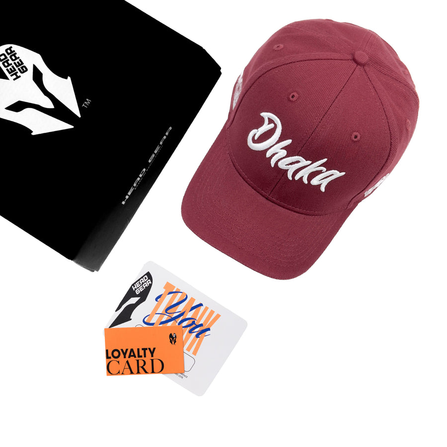 HEAD GEAR DHAKA MAROON SANDWICH CAP