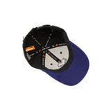 HEAD GEAR BLACK AND PURPLE REDEFINED SUEDE CAP