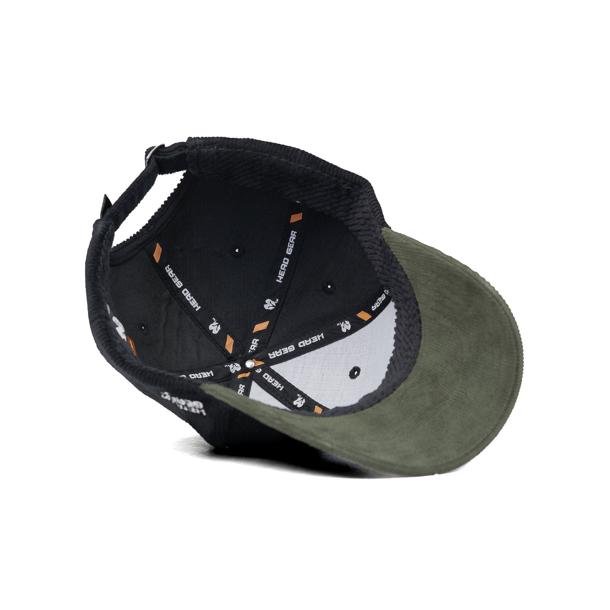HEAD GEAR BLACK OLIVE DUAL TONE CORD CAP