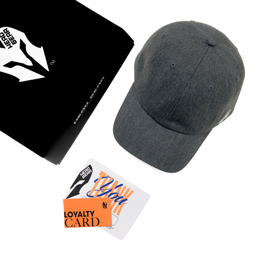 HEAD GEAR SOLID GREY MELANGE CAP