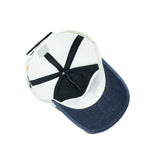 HEAD GEAR DARK NAVY BLUE WHITE DENIM TRUCKER CAP