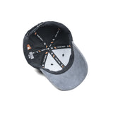 HEAD GEAR BLACK CHARCOAL GREY DUAL TONE CORD CAP