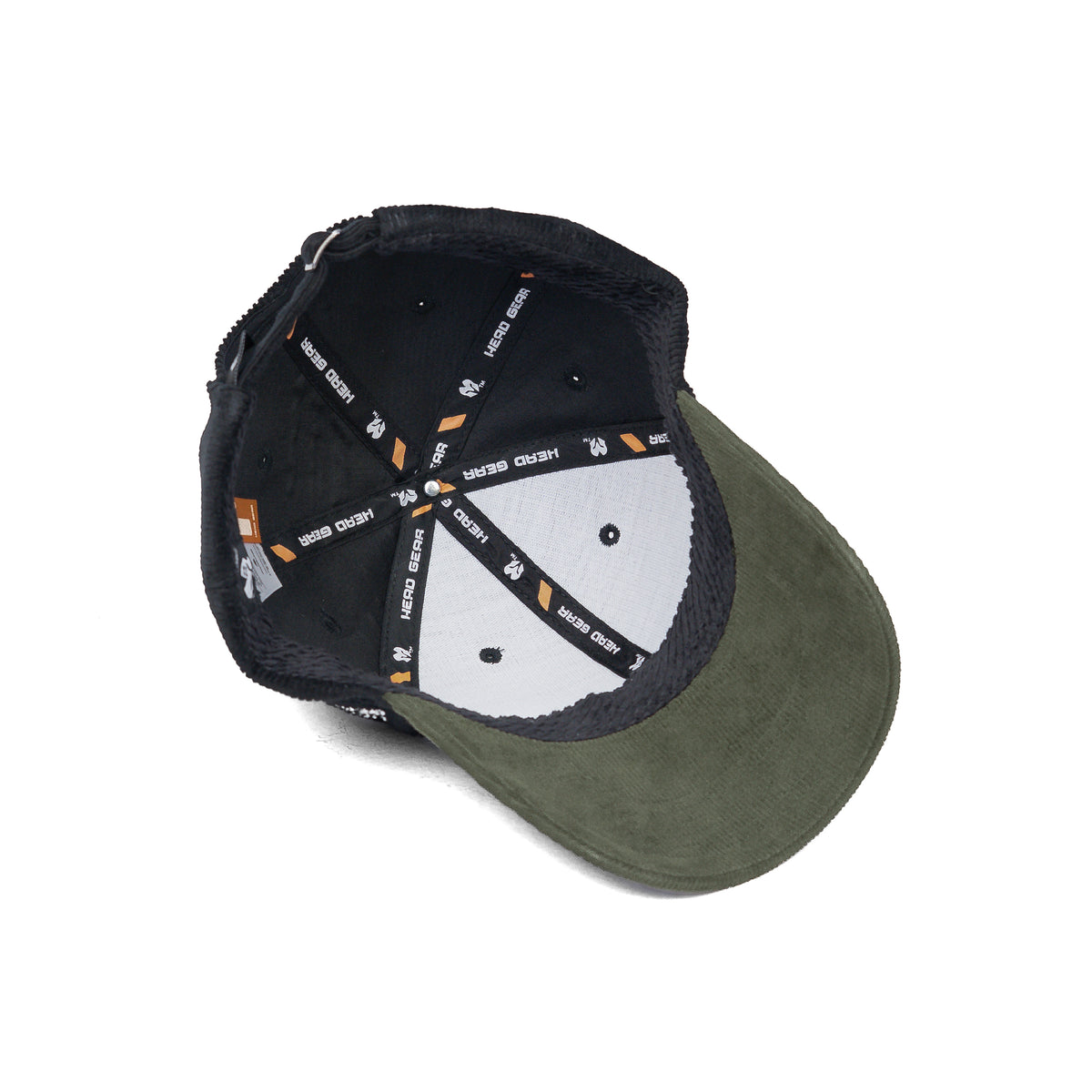 HEAD GEAR BLACK OLIVE DUAL TONE CORD CAP