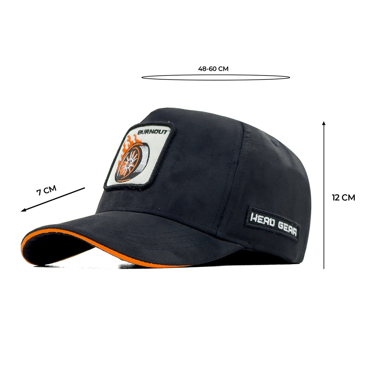 HEAD GEAR BURNOUT 3D PATCH PREMIUM HIGH CROWN CAP
