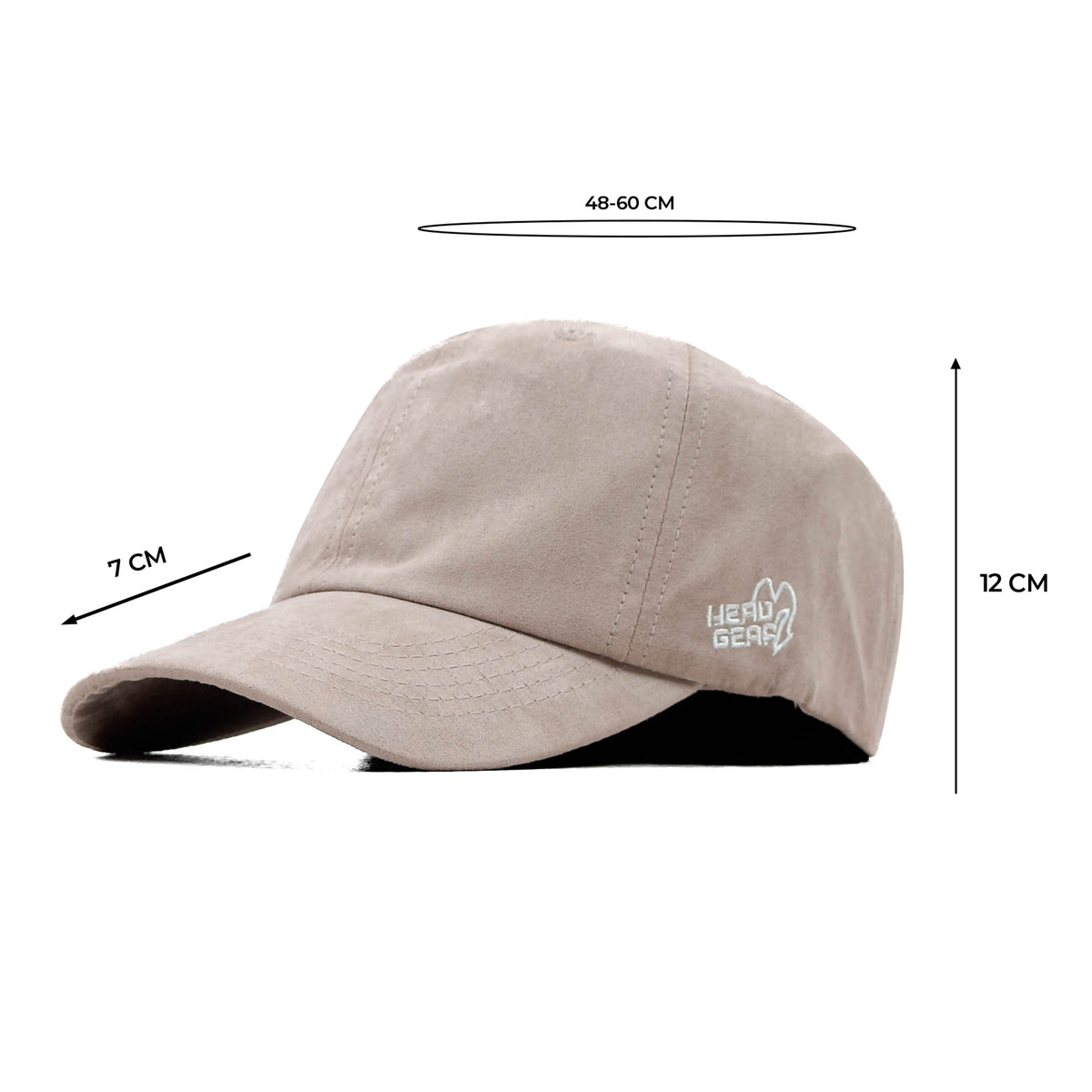 HEAD GEAR SOLID SOFT PEACH SUEDE CAP