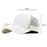 HEAD GEAR SOLID WHITE TRUCKER CAP