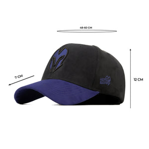 HEAD GEAR BLACK AND PURPLE REDEFINED SUEDE CAP