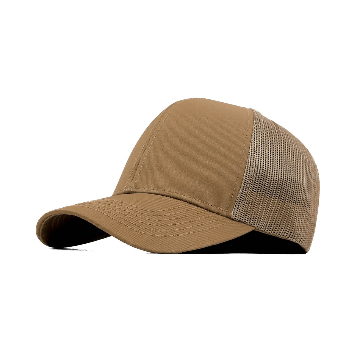 HEAD GEAR SOLID BROWN TRUCKER CAP