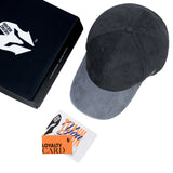 HEAD GEAR BLACK CHARCOAL GREY DUAL TONE CORD CAP