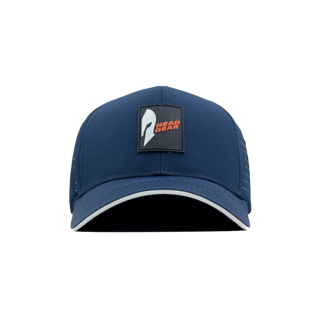 HEAD GEAR NAVY BLUE ACTI FLEX STRIKE SANDWICH CAP