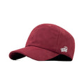 HEAD GEAR SOLID DARK RED SUEDE CAP