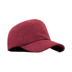 HEAD GEAR SOLID DARK RED SUEDE CAP