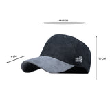 HEAD GEAR BLACK CHARCOAL GREY DUAL TONE CORD CAP