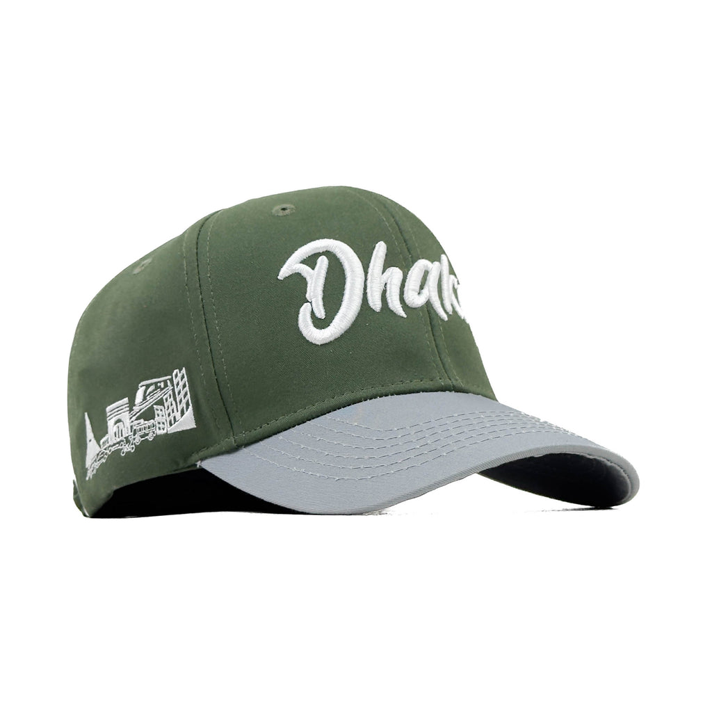HEAD GEAR DHAKA OLIVE AND LIGHT GREY CAP